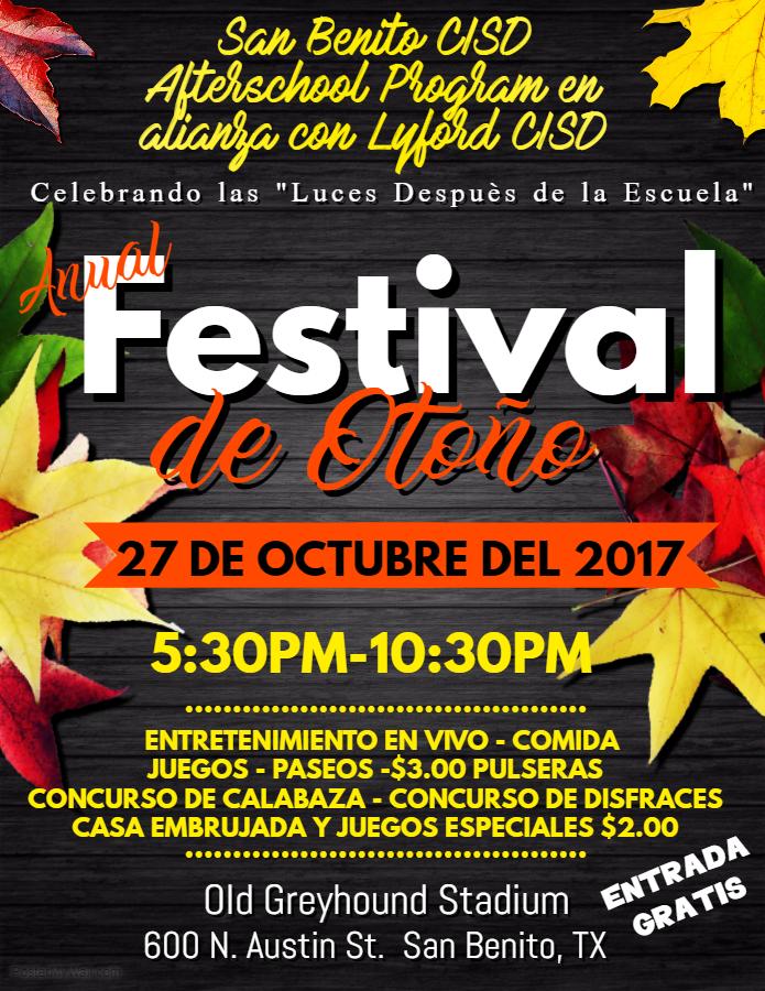 Fall Festival Spanish Flyer