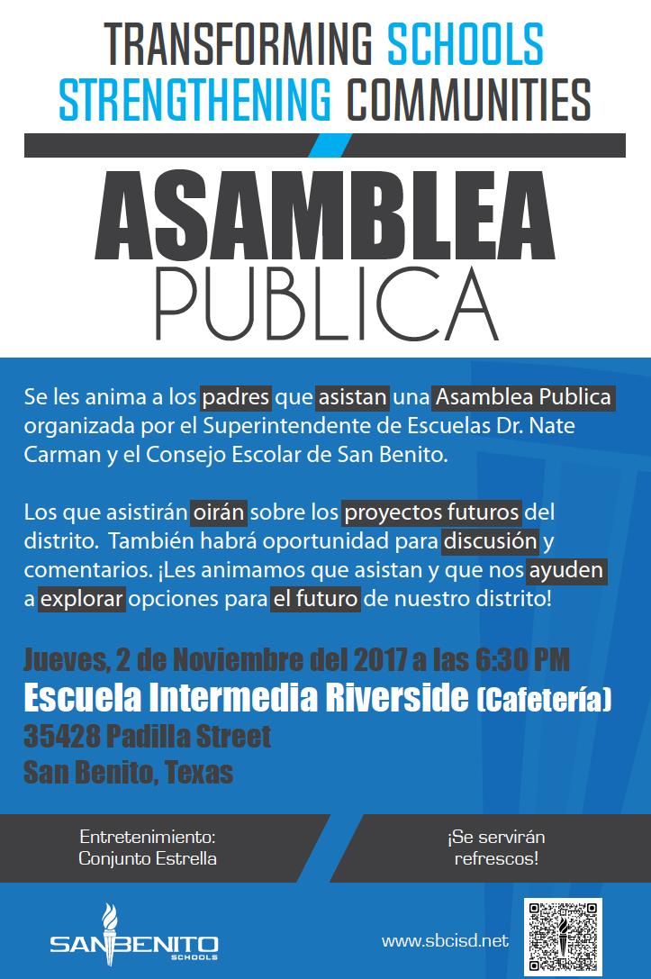 Town Hall Meeting Flyer - Spanish