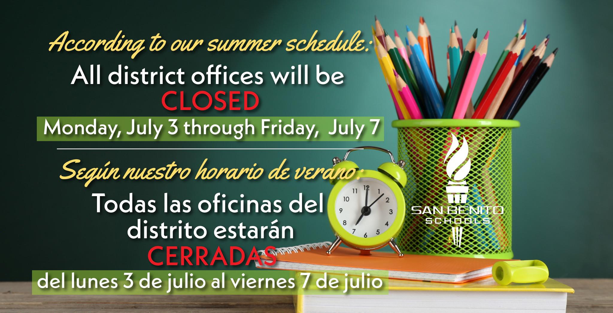 July closure